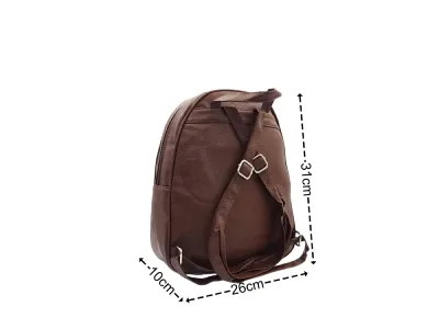 Σακίδιο πλάτης με μοτίβο λίτσι διακοσμημένο με μεταλλική πόρπη