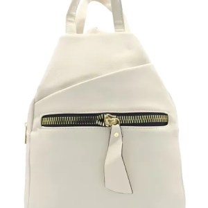 Απαλό σακίδιο πλάτης με μοτίβο λίτσι - μπεζ