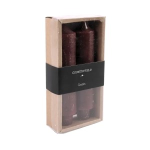 Κερί Vela μελινζανί 15 εκ., 2 τεμάχια