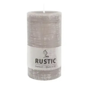 Κερί γκαλά κολώνα ρουστίκ γκρι 15 εκ 2 Τεμ.