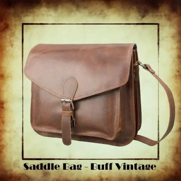 dariya® Τσάντα Ώμου Buffalo Pull-Up Vintage δέρμα