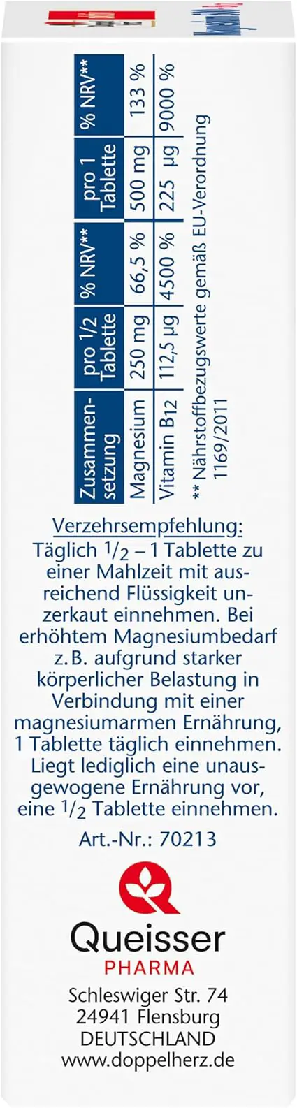 Doppelherz Magnesium 500 2-Phase | 30 Δισκία