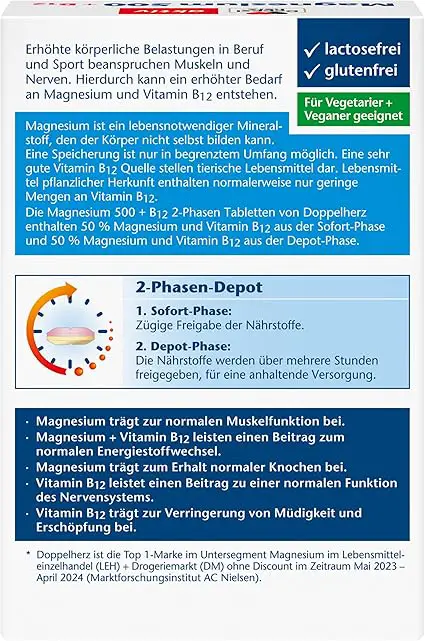 Doppelherz Magnesium 500 2-Phase | 30 Δισκία