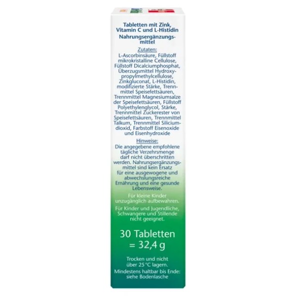 Doppelherz® Ψευδάργυρος + Ιστιδίνη + Βιταμίνη C