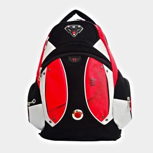 Σακίδιο Πλάτης μαύρο-κόκκινο-γκρι W11-219