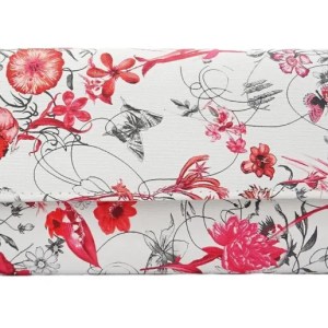 Γυναικεία Τσάντα Ώμου Ανάγλυφο Φλοράλ Σχέδιο & Μεταλλική Αλυσίδα