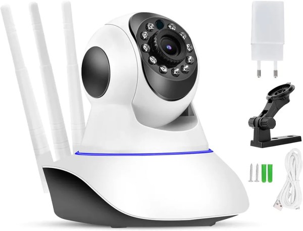 Έξυπνη Περιστρεφόμενη Κάμερα Wi-Fi με Ανίχνευση Κίνησης & Ήχο