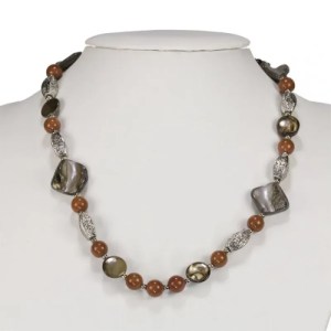 EHAWA Κολιέ Atlanta Goldstone 45cm