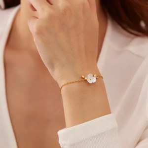 Βραχιόλι από επιχρυσωμένο χειρουργικό ατσάλι 14 BST1516