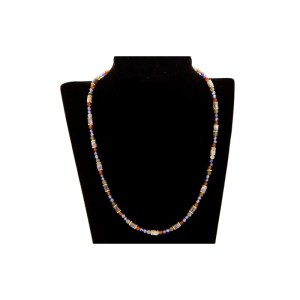 EHAWA Κολιέ φιλιγκράν αγαλματολίτης-αχάτης-ζιρκόνιο