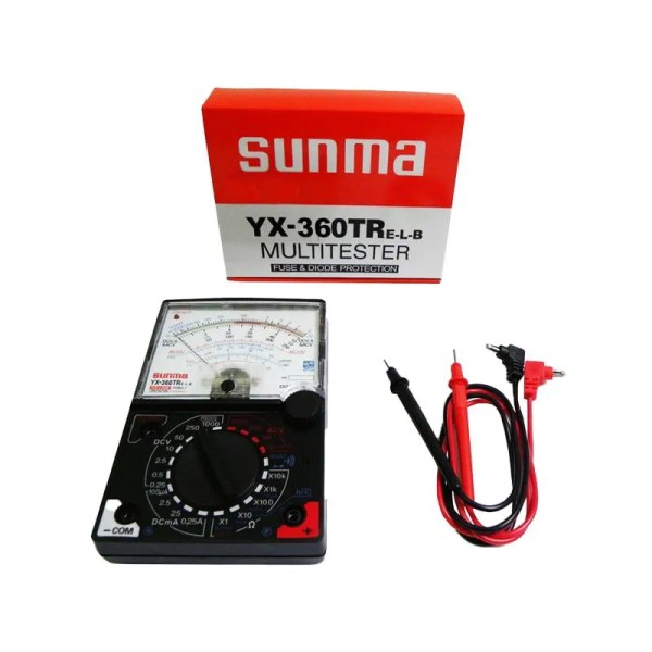 Sanwa YX 360TR Αναλογικό πολύμετρο με βελόνα Μαύρο Multitester 181055
