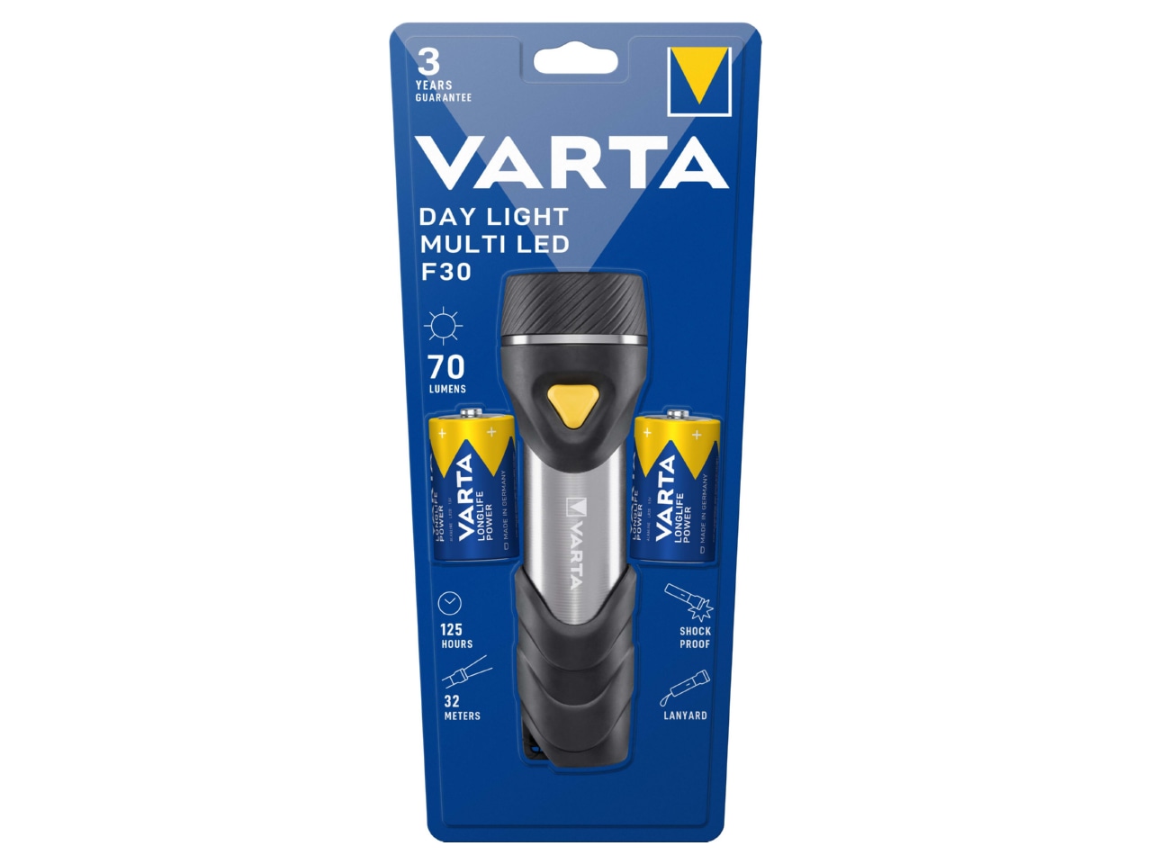 Φακός Varta  LED με Μέγιστη Φωτεινότητα 70lm Day Light Multi F30 - Image 3