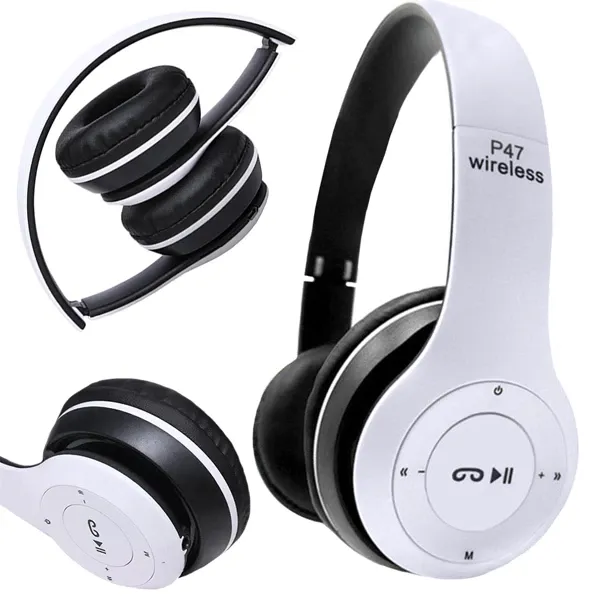 Ασύρματα ακουστικά P47 Bluetooth μικρόφωνο MP3 - Image 2