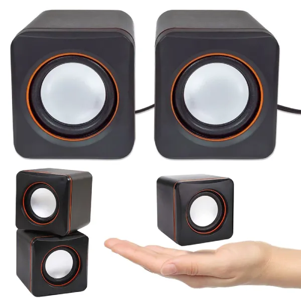 Ηχεία υπολογιστή PC 2.0 με βύσμα και τροφοδοσία USB