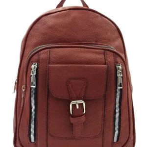 Σακίδιο πλάτης με μοτίβο λίτσι διακοσμημένο με μεταλλική πόρπη