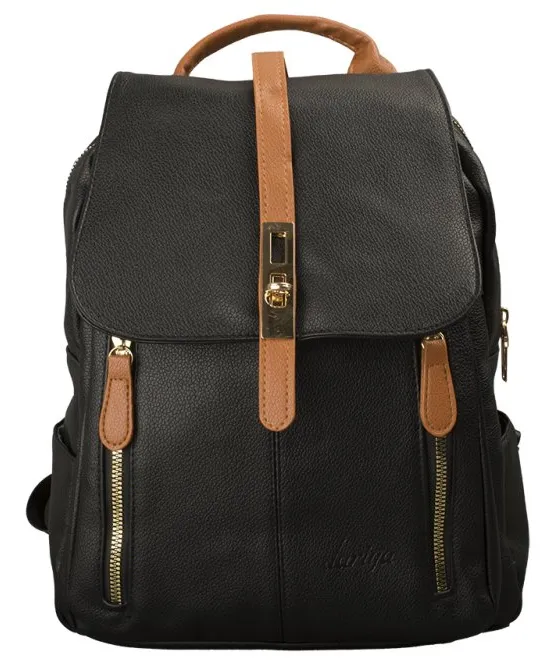 Σακίδιο πλάτης dariya® με πτερύγιο ,μαύρη