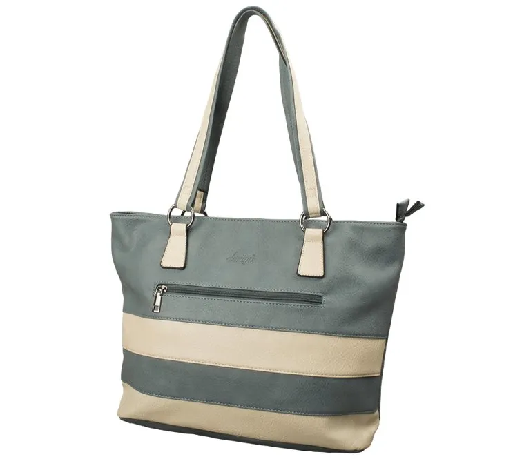 Τσάντα shopper/tote dariya® με ρίγες - Image 1