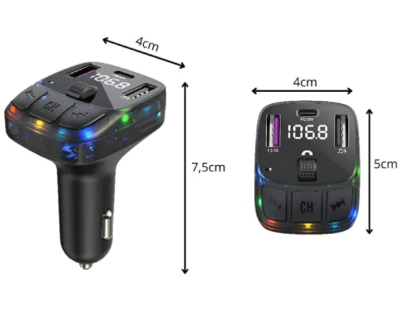 FM Transmitter MP3 & Hands-Free | Bluetooth 5.3 🚗🎶 - Image 5