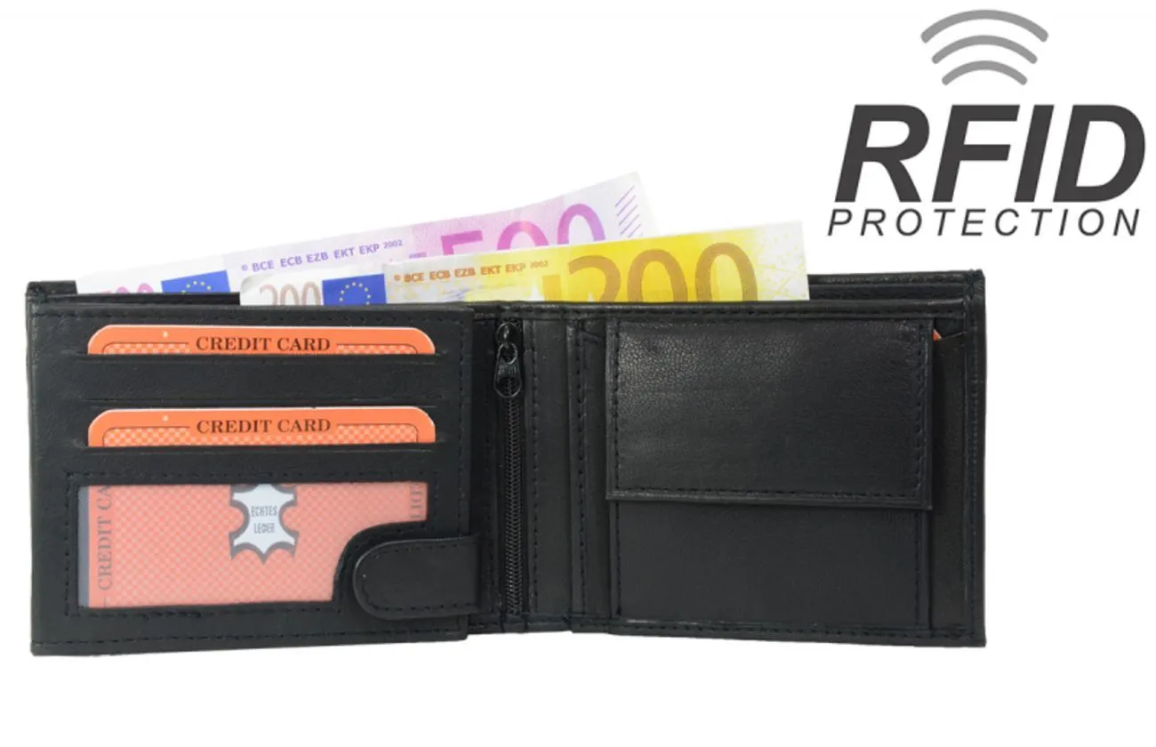 Δερμάτινο πορτοφόλι RFID Protect - Purse Nappa - Image 1