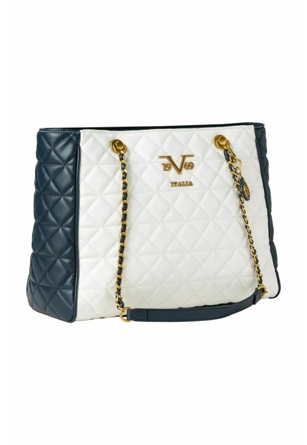 Τσάντα Χειρός Shopper 19V69 ITALIA 'LOU' cream blue