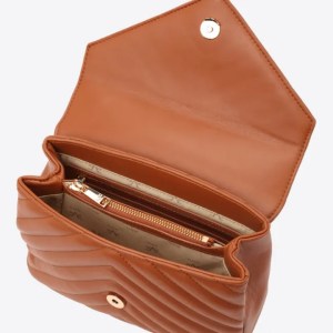 Τσάντα Χειρός 19V69 ITALIA 'Bella' cognac/gold - Image 3