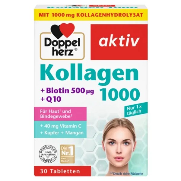 Doppelherz Κολλαγόνο 1000 Βιοτίνη + Q10