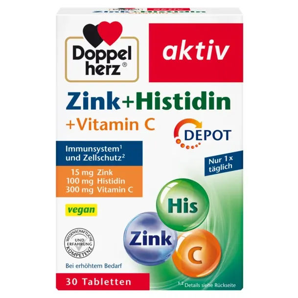 Doppelherz® Ψευδάργυρος + Ιστιδίνη + Βιταμίνη C - Image 1