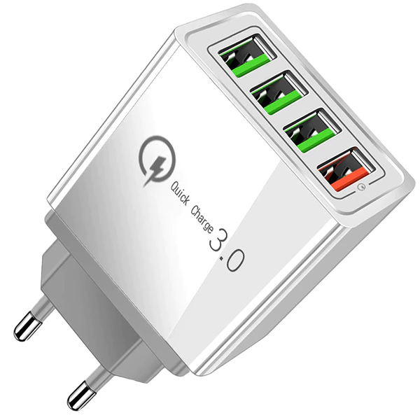 Γρήγορος φορτιστής τοίχου 4xUSB