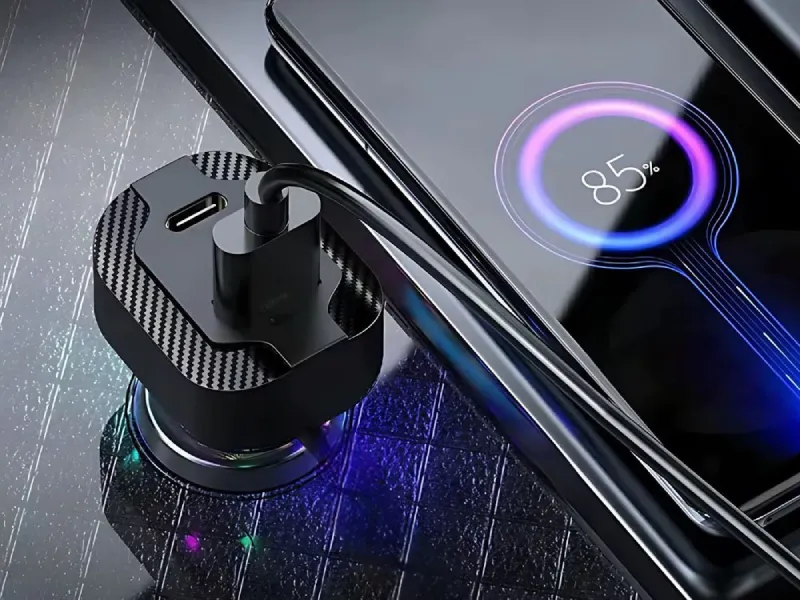 Γρήγορος φορτιστής αυτοκινήτου USB C 30Wκαι USB A 15W - Image 2